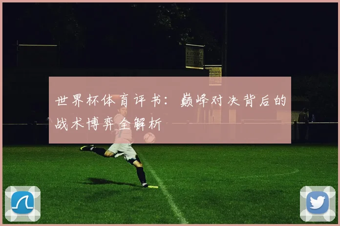 世界杯体育评书：巅峰对决背后的战术博弈全解析